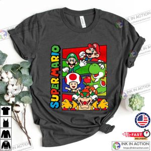 Nintendo Super Mario Characters Shirt Mario World Family Trip Shirt 1 Ink In Action