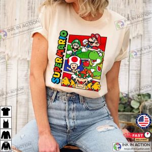 Nintendo Super Mario Characters Shirt, Mario World Family Trip Shirt