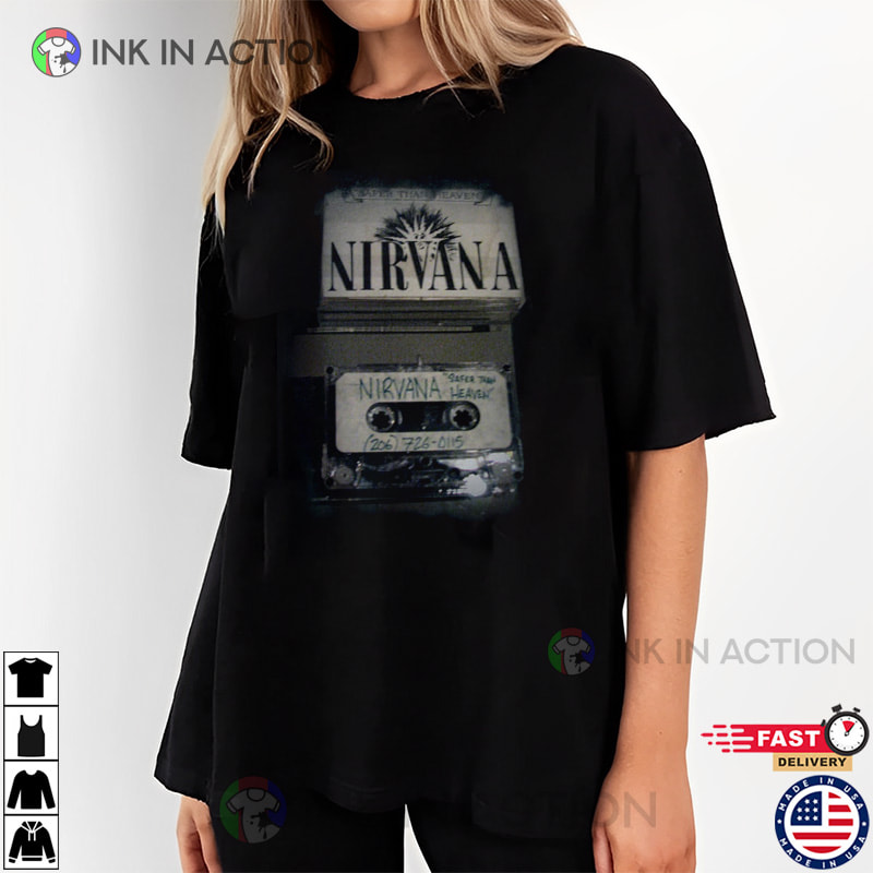 Nirvana Cassette Tape Vintage T-Shirt - Print your thoughts. Tell your  stories.