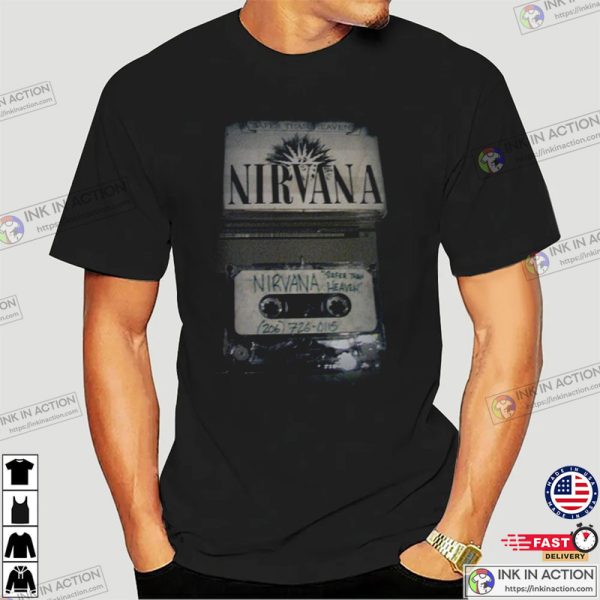 Nirvana Cassette Tape Vintage T-Shirt