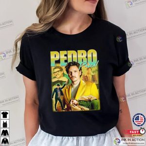 Pedro Pascal Top Movie Icon Retro 90s Actor T shirt 2 Ink In Action