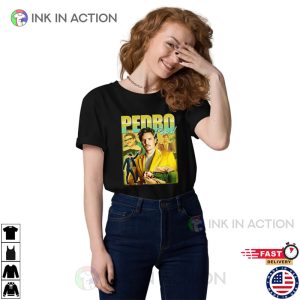 Pedro Pascal Top Movie Icon Retro 90s Actor T shirt 3 Ink In Action