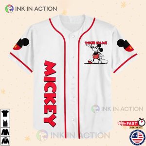 Personalize Jersey Mickey Baseball Jersey 1 Ink In Action