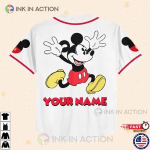 Personalize Jersey Mickey Baseball Jersey 2 Ink In Action