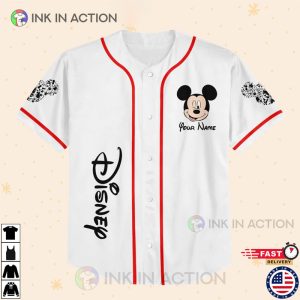 Personalize Mickey Music Baseball Jersey 2 Ink In Action