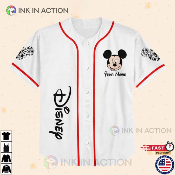 Personalize Mickey Music Baseball Jersey