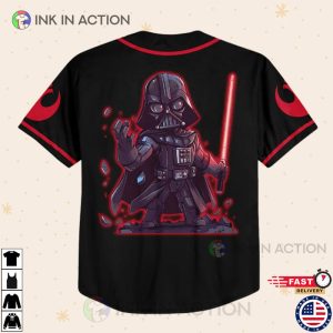 Personalize Star War Darth Vader Baseball Jersey 1 Ink In Action