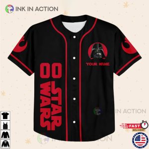 Personalize Star War Darth Vader Baseball Jersey 2 Ink In Action