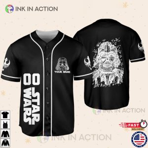 Personalize Star War Team Darth Vader Baseball Jersey 4 Ink In Action
