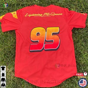 Personalized Disneyland Baseball Jersey disney cars characters 1 Ink In Action