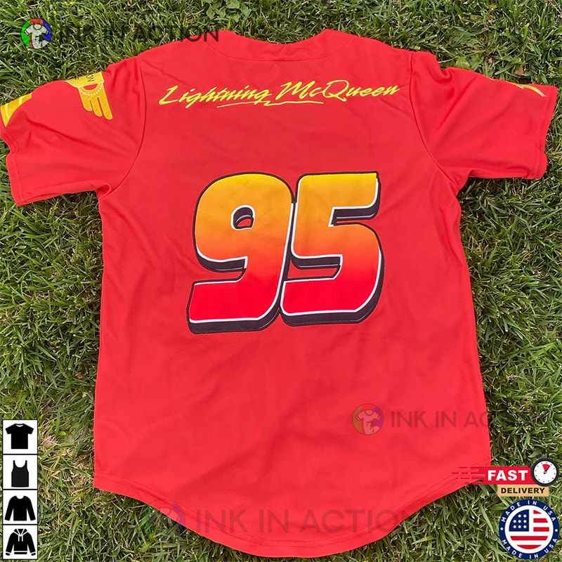 Personalized Disneyland Baseball Jersey, Disney Cars Characters