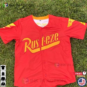 Personalized Disneyland Baseball Jersey disney cars characters 2 Ink In Action