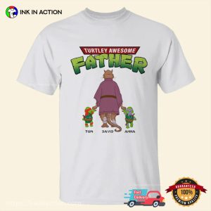 Personalized splinter teenage mutant ninja turtles Awesome Father Shirt 2 Ink In Action