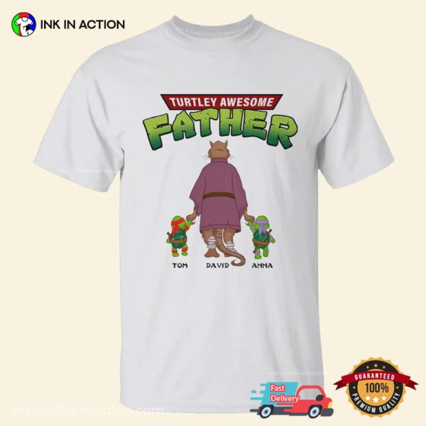 Personalized Splinter Teenage Mutant Ninja Turtles Awesome Father Shirt