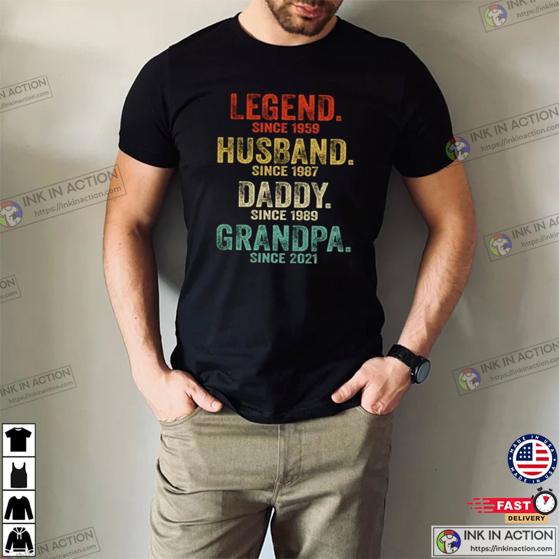 Personalized Legend Husband Daddy Papa T-shirt, Gift For Father's Day