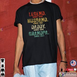 Personnalized Legend Husband Daddy Papa T shirt Gift For Fathers Day 3