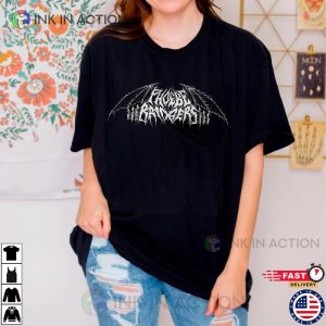 Phoebe Bridgers black metal logo T Shirt 0 Ink In Action