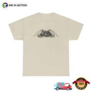 Phoebe Bridgers black metal logo T Shirt 3 Ink In Action