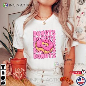 Pink Donut With Sprinkles Shirt, Donuts Cute