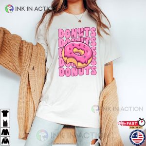 Pink Donut With Sprinkles Shirt, Donuts Cute
