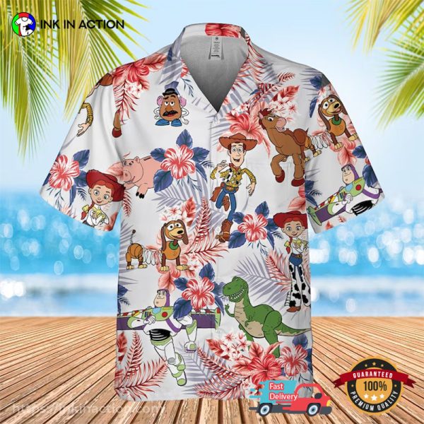 Pixar Toy Story Woody And Buzz Lightyear Hawaiian Shirt