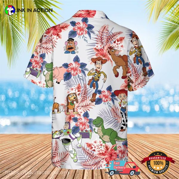 Pixar Toy Story Woody And Buzz Lightyear Hawaiian Shirt