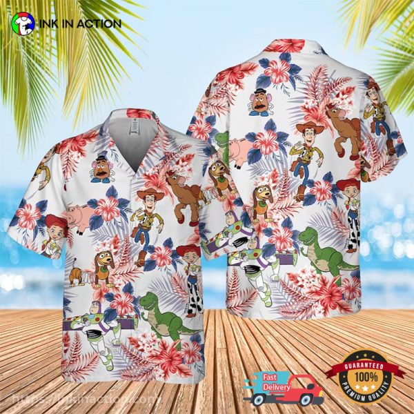 Pixar Toy Story Woody And Buzz Lightyear Hawaiian Shirt