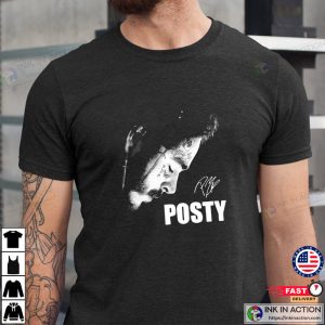 Posty Face Signature Unisex Shirt post malone 2023 1 Ink In Action