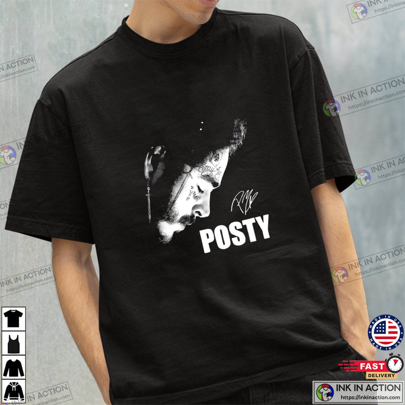 Posty Face Signature Unisex Shirt, Post Malone 2023