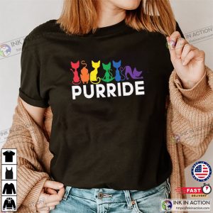 Purride Cat LGBT Flag Shirt 3 Ink In Action
