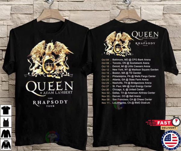 Queen The Rhapsody Tour 2023 Shirt, Queen Rock Band, Queen Concert 2023