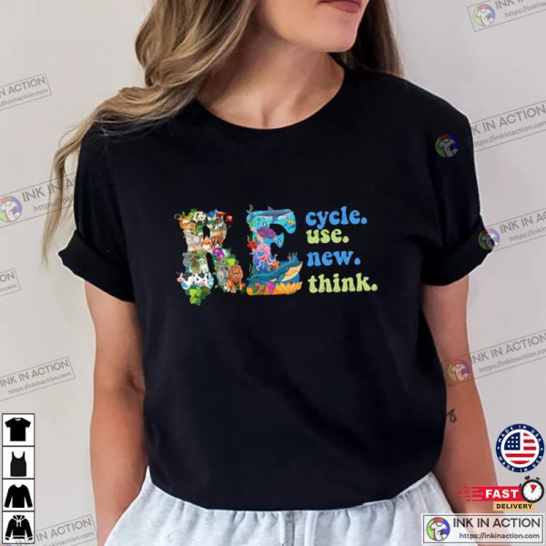 Recycle Reuse Renew Rethink Earth Shirt, Save Earth