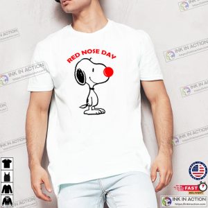 Red Nose Day Snoopy 2023 T shirt 1 Ink In Action