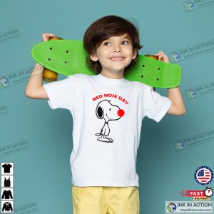 Red Nose Day Snoopy 2023 T shirt 3 Ink In Action