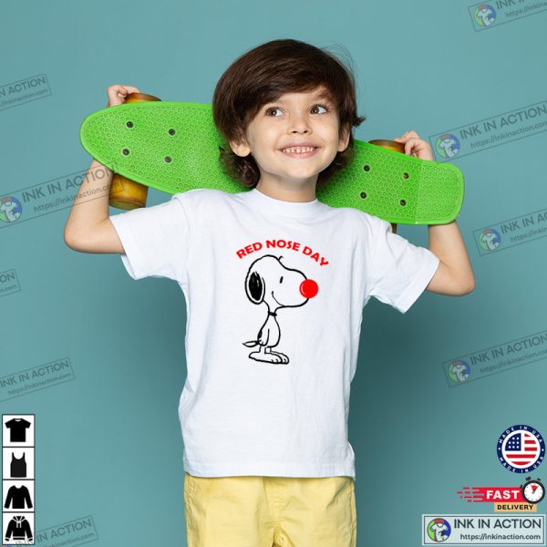 Red Nose Day Snoopy 2023 T-shirt