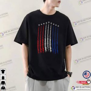 Red White Blue Air Force Flyover T-shirt