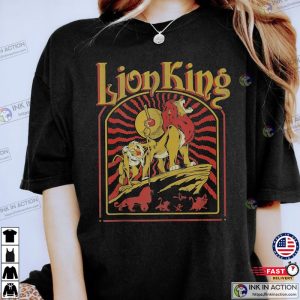 Retro Disney The Lion King Pride Rock Sunset Shirt Ink In Action