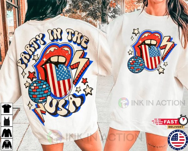 Retro Party in the USA, Happy 4th Of July T-Shirt