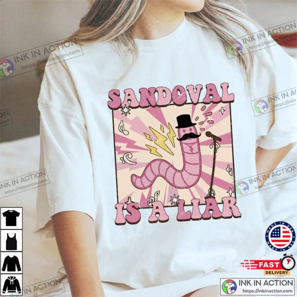 Retro Sandovals A Liar Shirt, Worm With A Mustache Tee