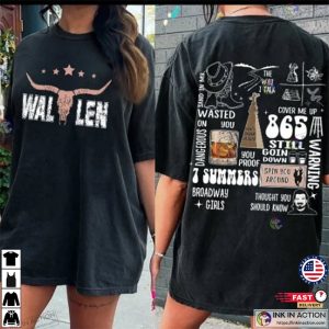 Retro morgan wallen 2023 tour 2 Sides Shirts 4 Ink In Action