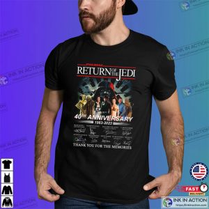 Return Of The Jedi 40Th Anniversary 2023 Movie Shirt 2 Ink In Action