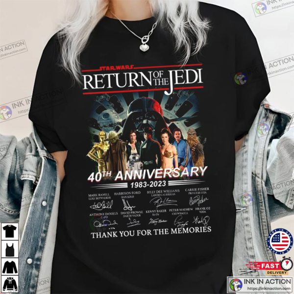 Return Of The Jedi 40Th Anniversary 2023 Movie Shirt