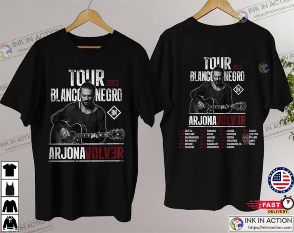 Ricardo Arjona Tour Blanco Y Negro, Music Tour 2023 T-shirt