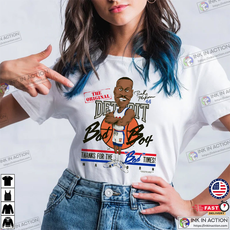 Rick Mahorn Detroit Bad Boys NBA Caricature Shirts - Ink In Action