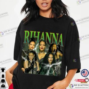 Rihanna 90s Vintage Graphic T shirt Rihanna Fan Gifts Ink In Action