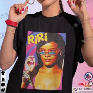 Rihanna Dont Stop The Music Unisex T shirt Portrait rihanna t shirt 0