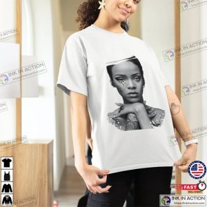 Rihanna Painted T-Shirt, Rihanna Graphic Tee