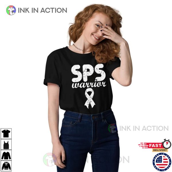 SPS Warrior Awareness Stiff Person Syndrome White Ribbon Classic T-shirt