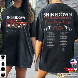 Shinedown Band The Revolutions Live 2023 Shirt, Shinedown Band Concert Merch Fan