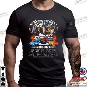 Signature All Characters Fast And Furious T Shirt best fast and furious 3 Ink In Action